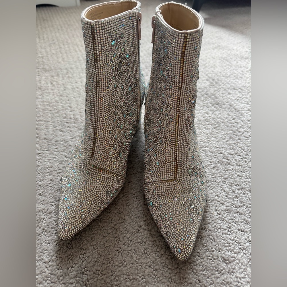 Betsey Johnson Rhinestone Booties